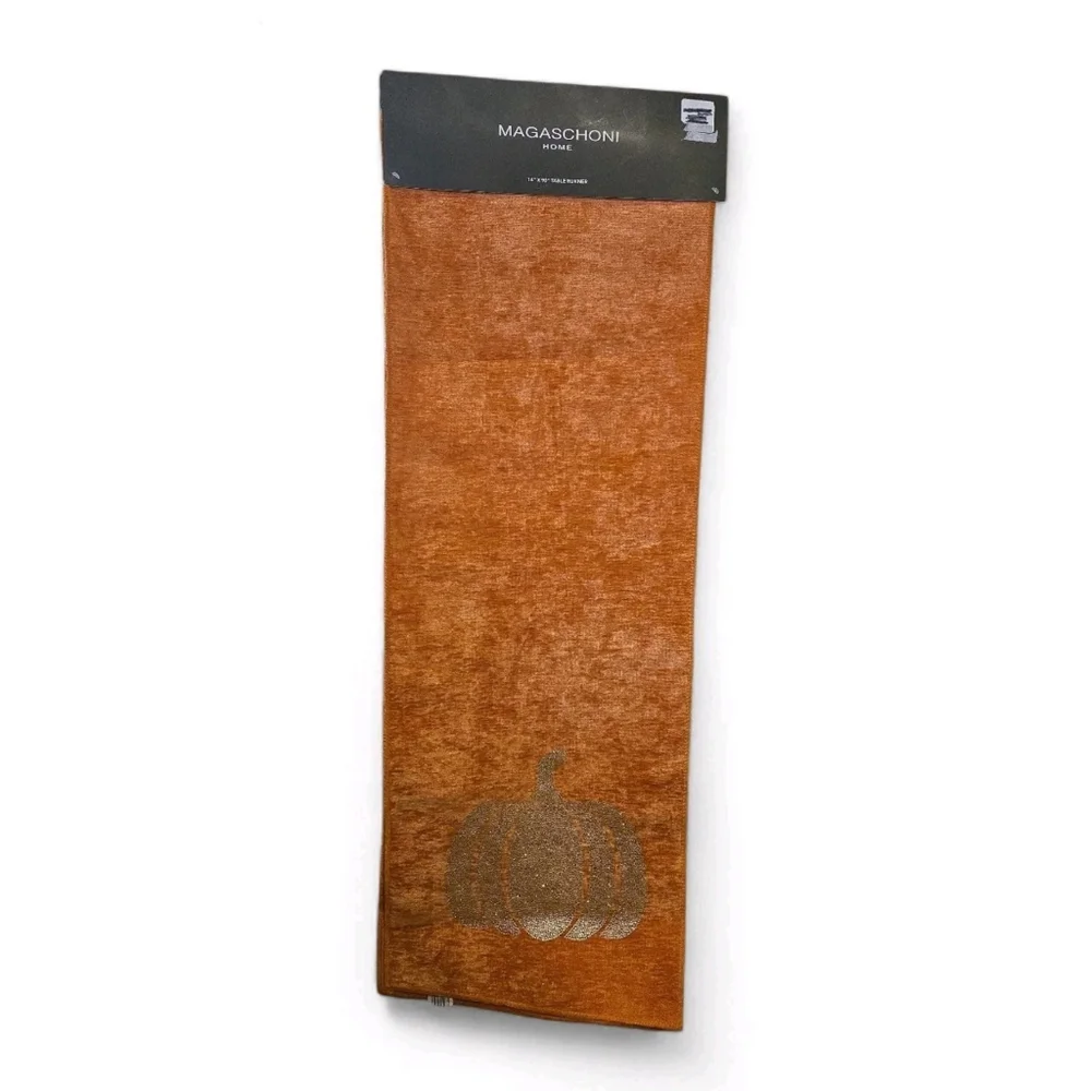 Magaschoni Home Table Runner Fall Pumpkin 16x90